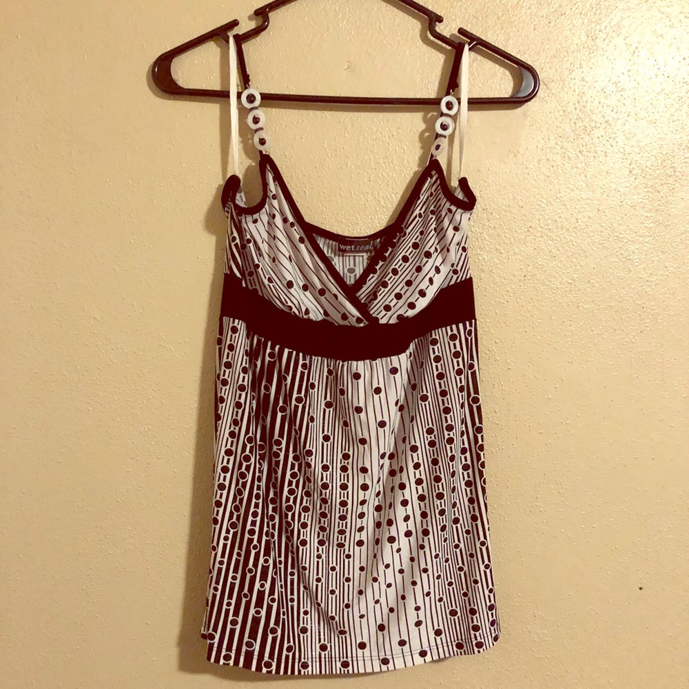 Black and white tank top